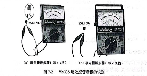 反向电阻均为∞，则说明该电极就是栅极G