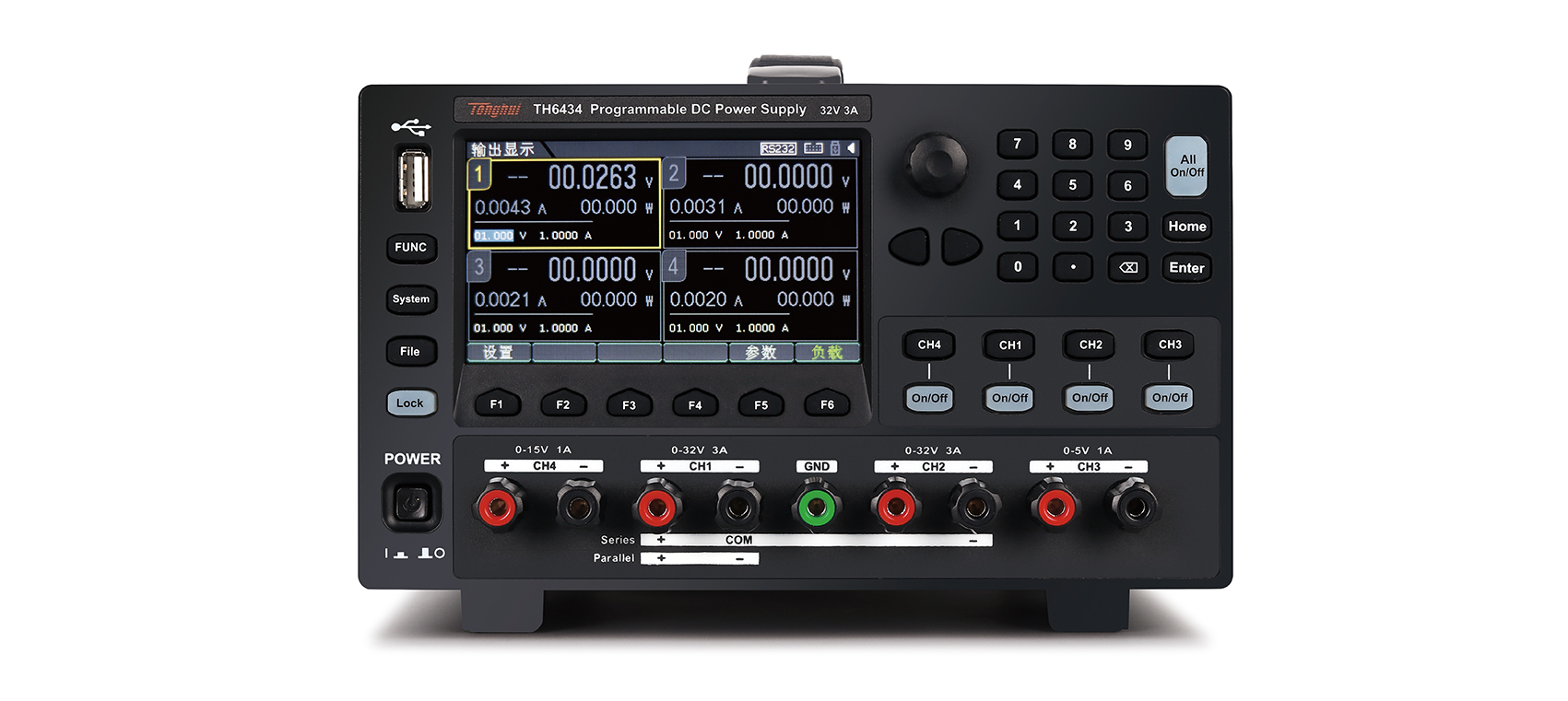 TH6434 多通道可编程线性源载一体电源